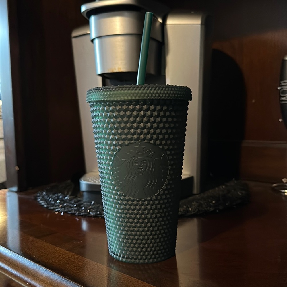 Emerald Studded Starbucks Cup